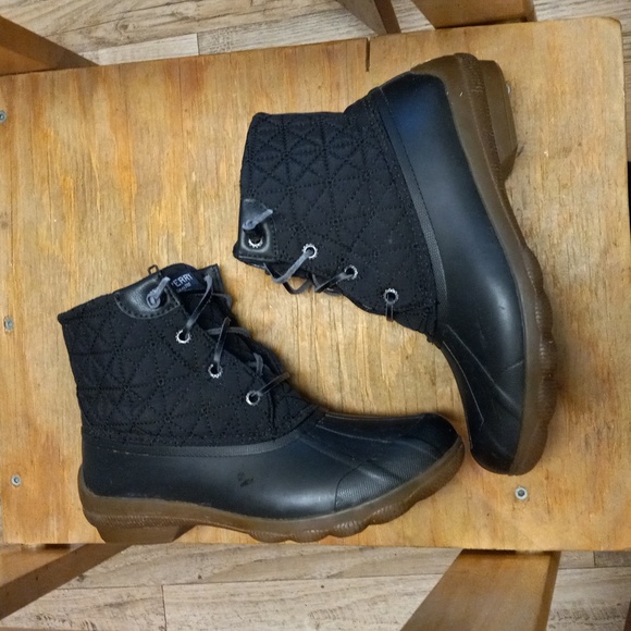 Sperry duck boots, Black , size 7 - Picture 2 of 5